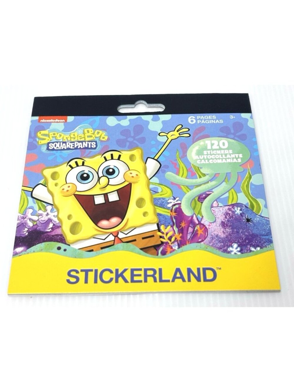 SpongeBob SquarePants Stickerland Pad 120 Stickers 6 Pages Nickelodeon New